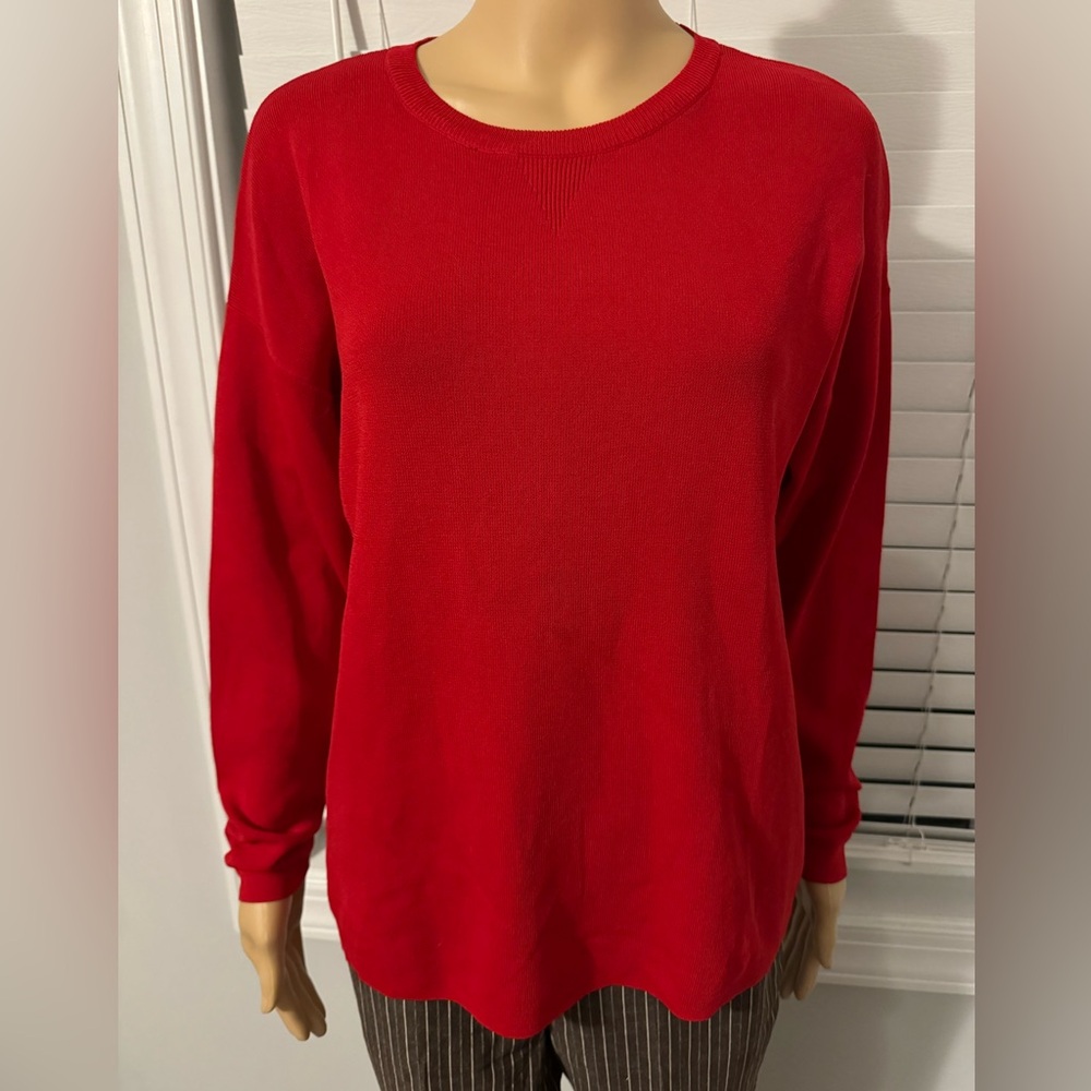Beautiful The Limited size PM true red long sleeve sweater petite NWT
